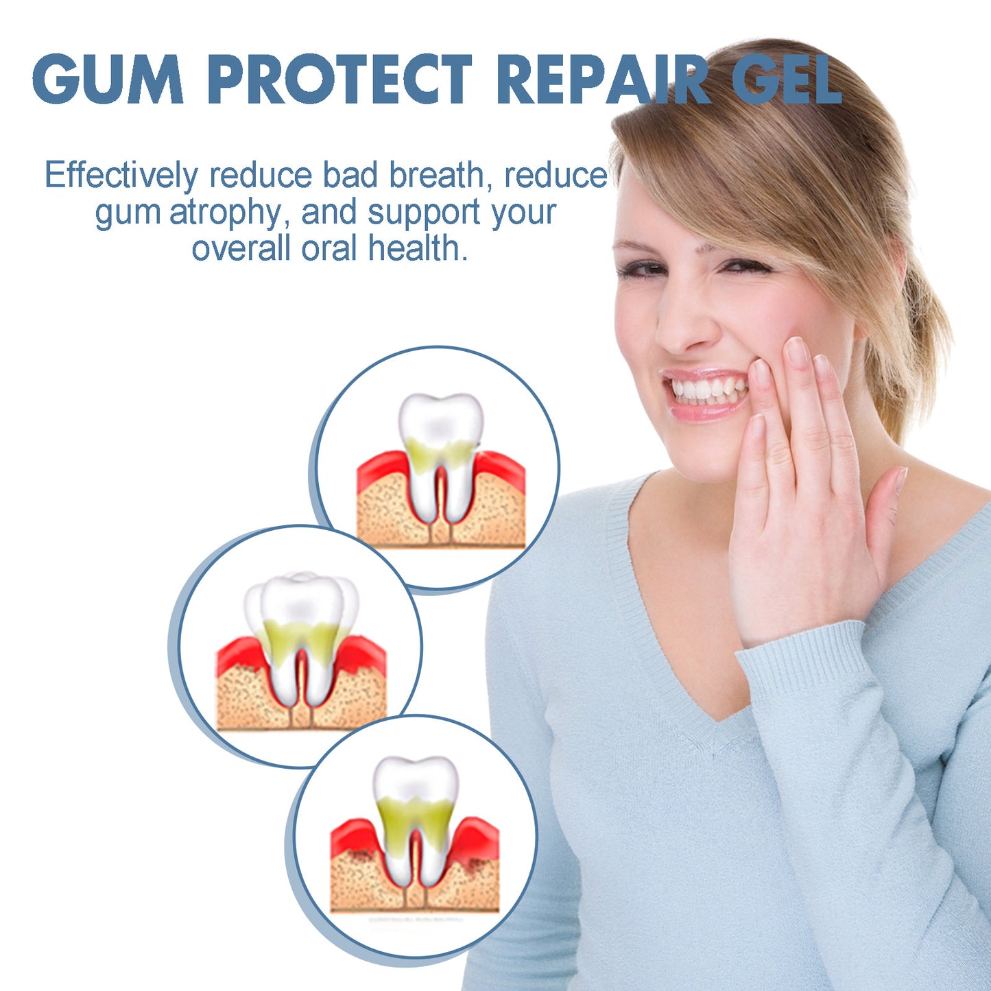 🥇Gum Repair Gel – Natural Relief for Sensitive Teeth, Bleeding Gums & Receding Gums