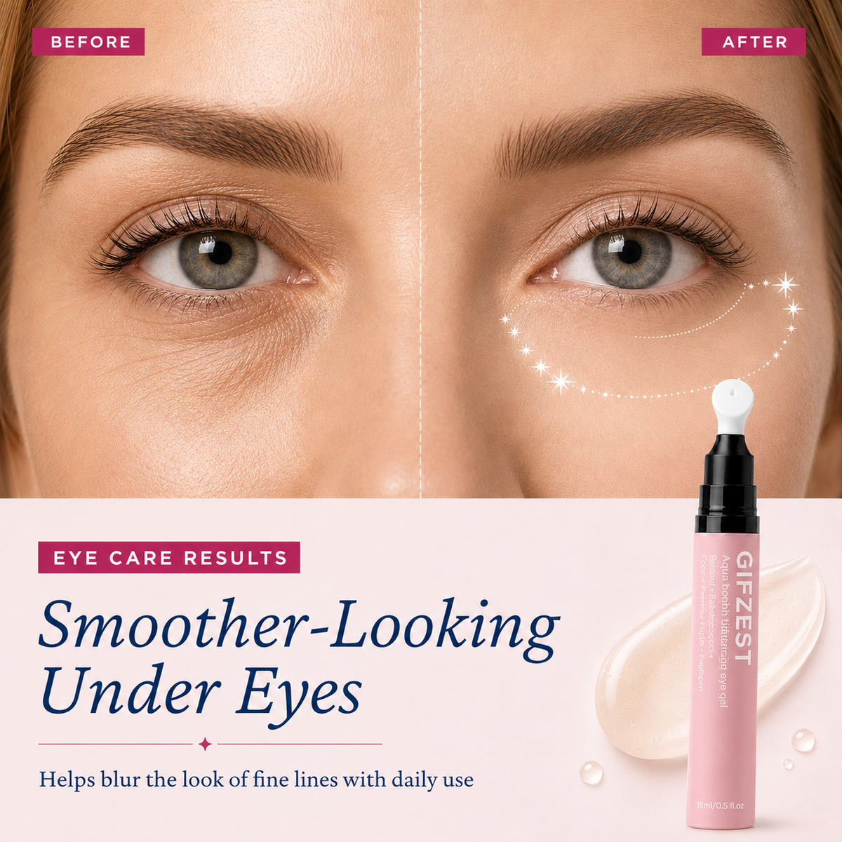 Gifzest® Daily Cooling Eye Essence – Helps Firm, Smooth, and Hydrate Delicate Eye Skin